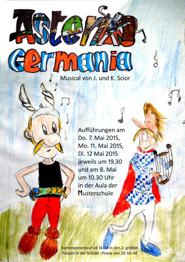 Plakatentwurf von Tabea G. (unter Verwendung eines Schriftzuges von Emily W. und Sonja L.)
